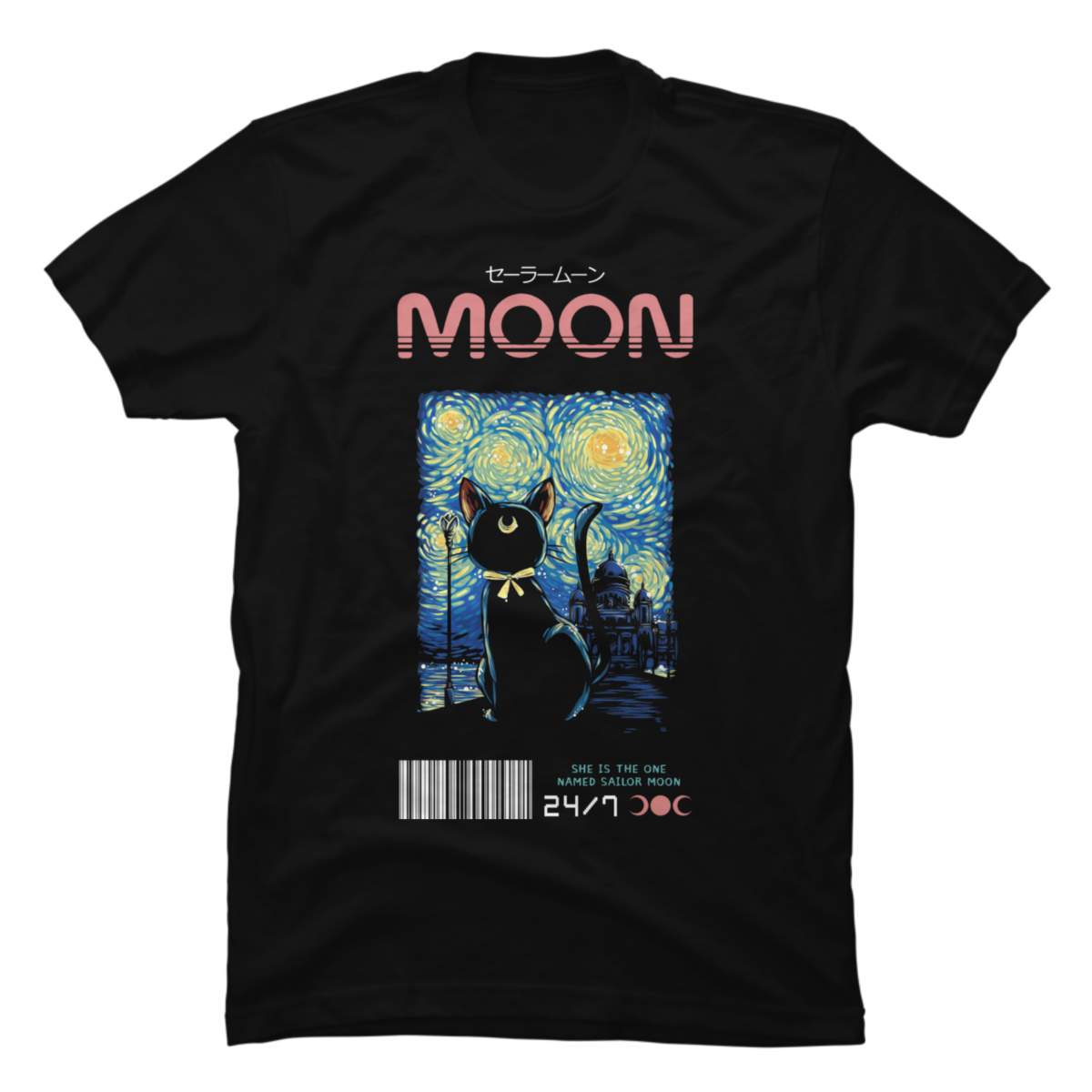 sailor moon cat shirt